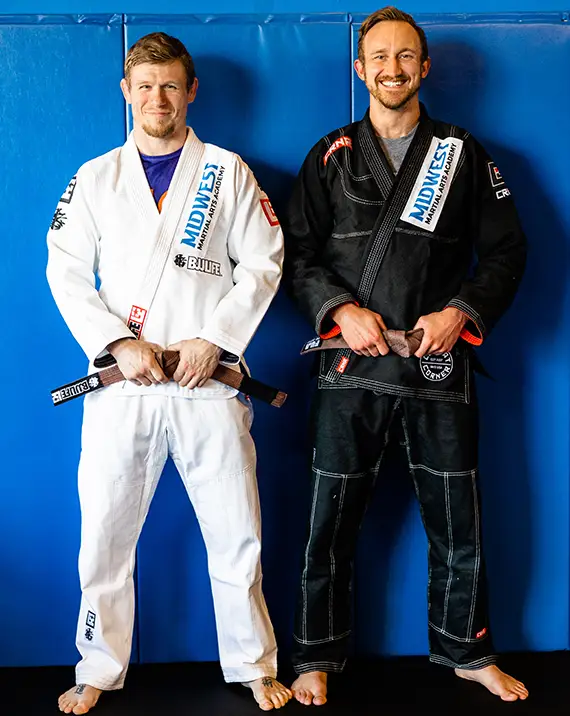 Left, Devin Turner (Head Instructor); Right, Austin Fox (Assistant BJJ Instructor)