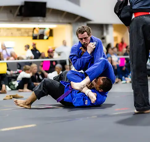 Henry getting an armbar in competition